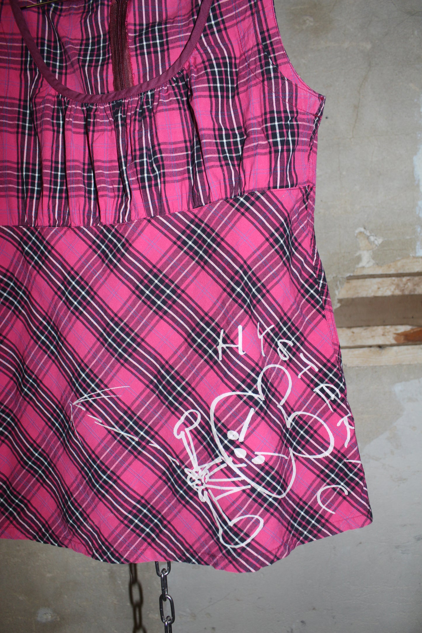 HYSTERIC GLAMOUR PLAID TANK TOP