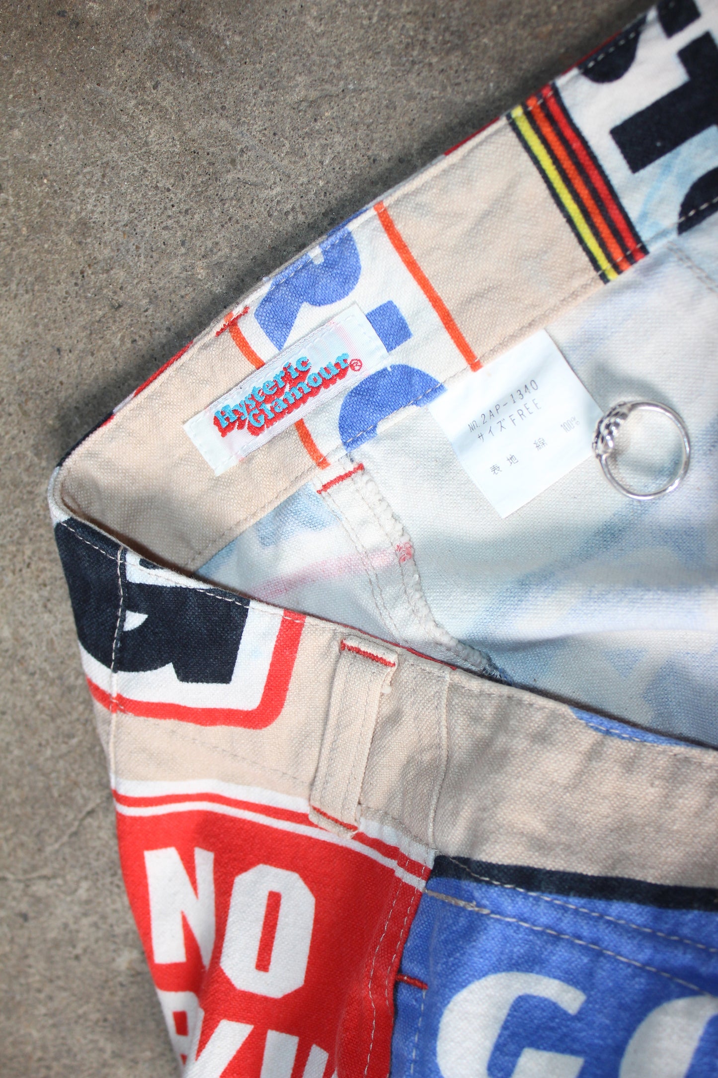 HYSTERIC GLAMOUR 666 COLLAGE PANTS