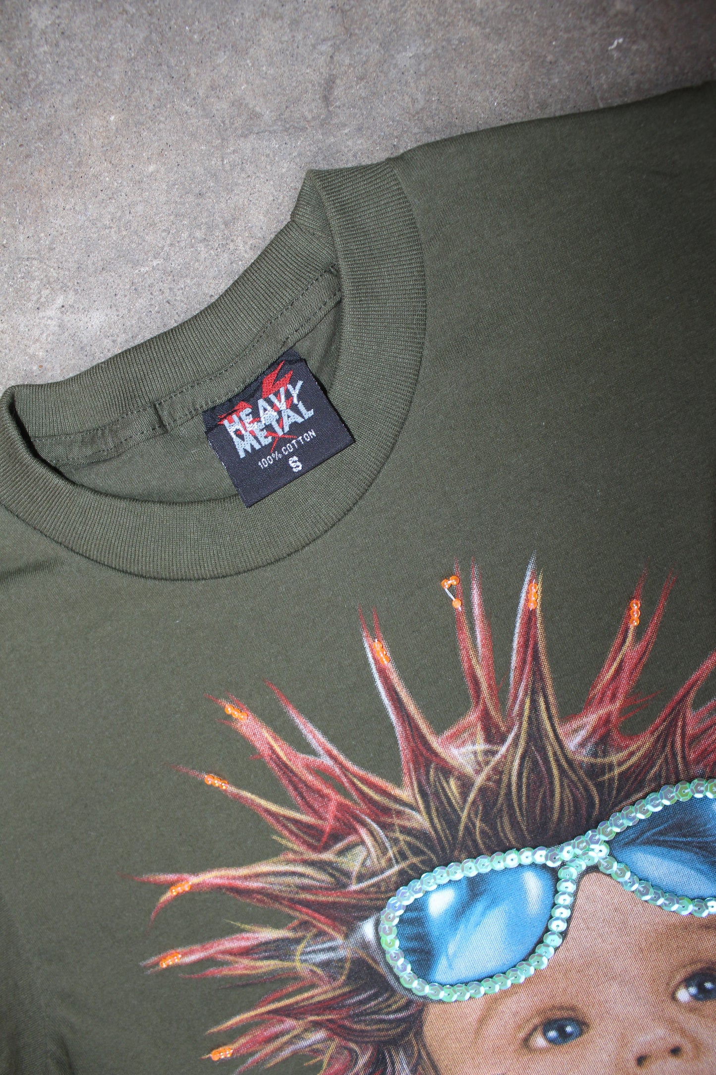 HEAVY METAL GRAPHIC BABY TEE