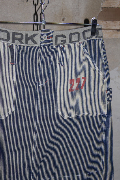 OLD BETTY'S PINSTRIPE MIDI SKIRT