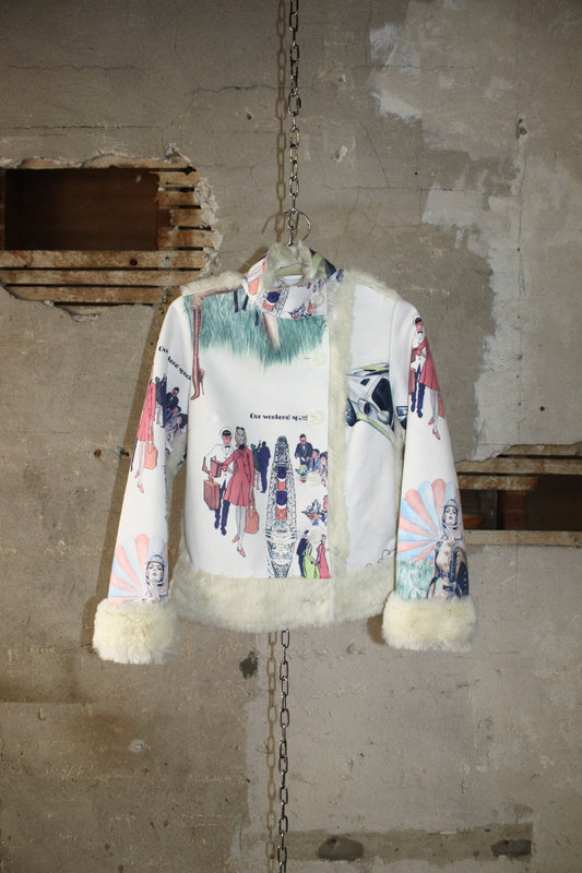 CUSTO BARCELONA FAUX FUR JACKET