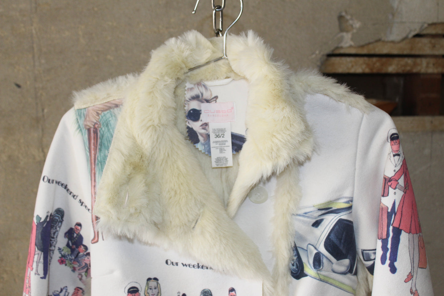 CUSTO BARCELONA FAUX FUR JACKET