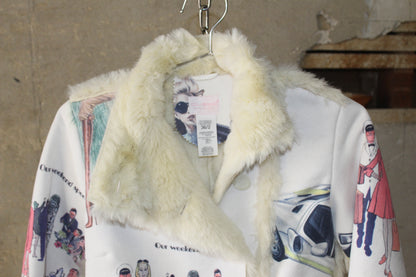 CUSTO BARCELONA FAUX FUR JACKET