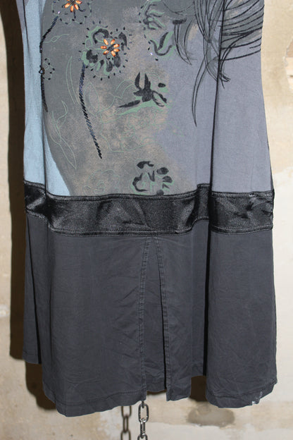 EURO LABEL GRAPHIC MINI DRESS