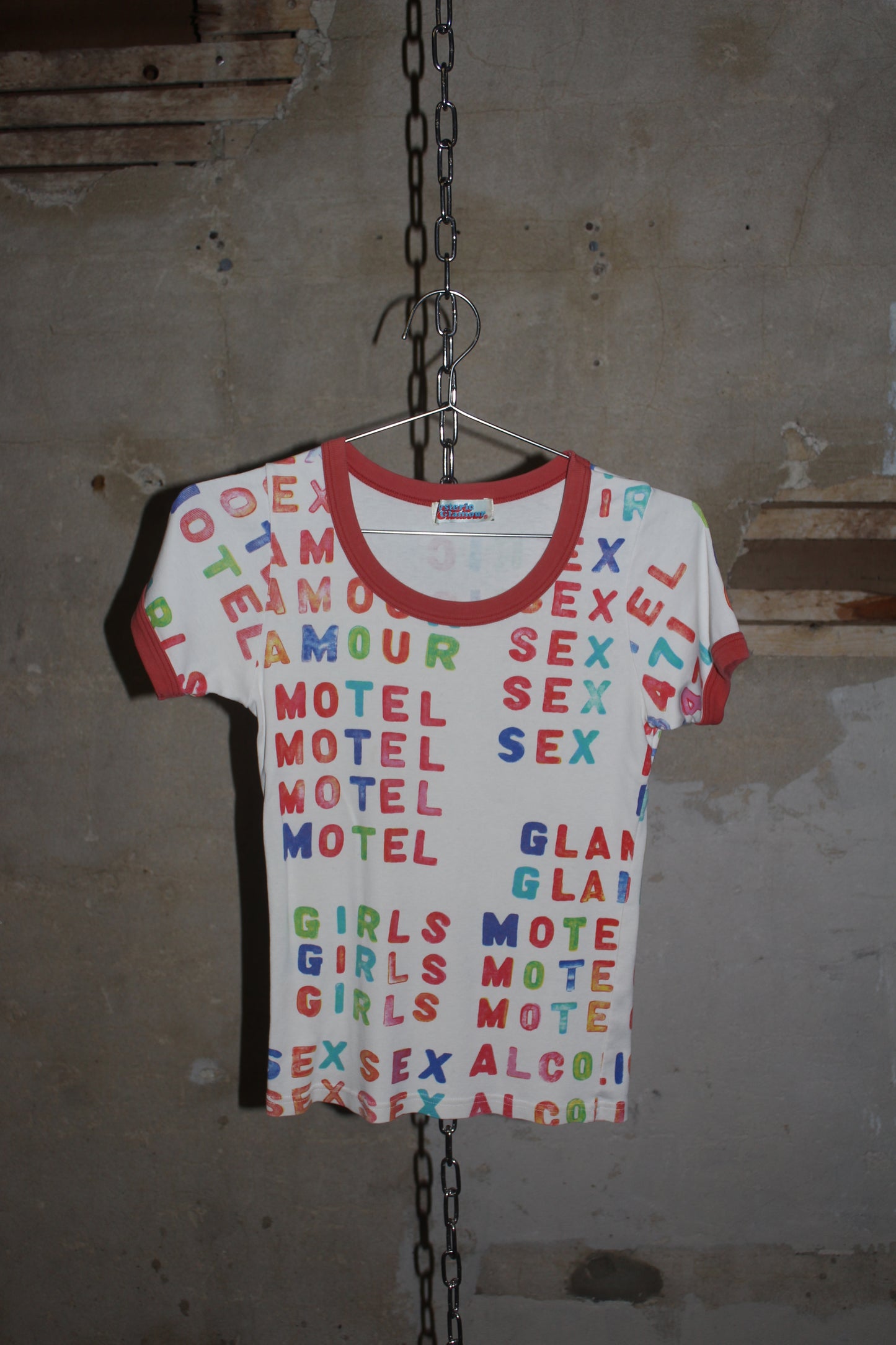 HYSTERIC GLAMOUR MOTEL SEX GRAPHIC TEE