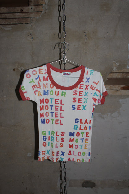 HYSTERIC GLAMOUR MOTEL SEX GRAPHIC TEE