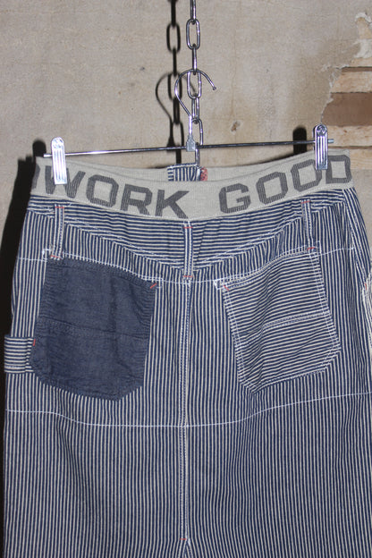 OLD BETTY'S PINSTRIPE MIDI SKIRT