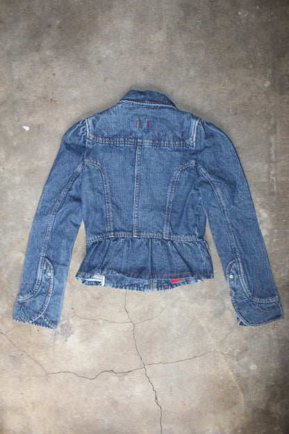 2000S DOUBLE-BREASTED DENIM JACKET