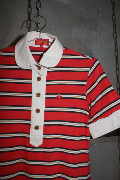 VIVIENNE WESTWOOD STRIPED POLO TEE