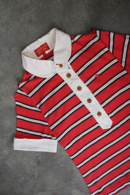 VIVIENNE WESTWOOD STRIPED POLO TEE
