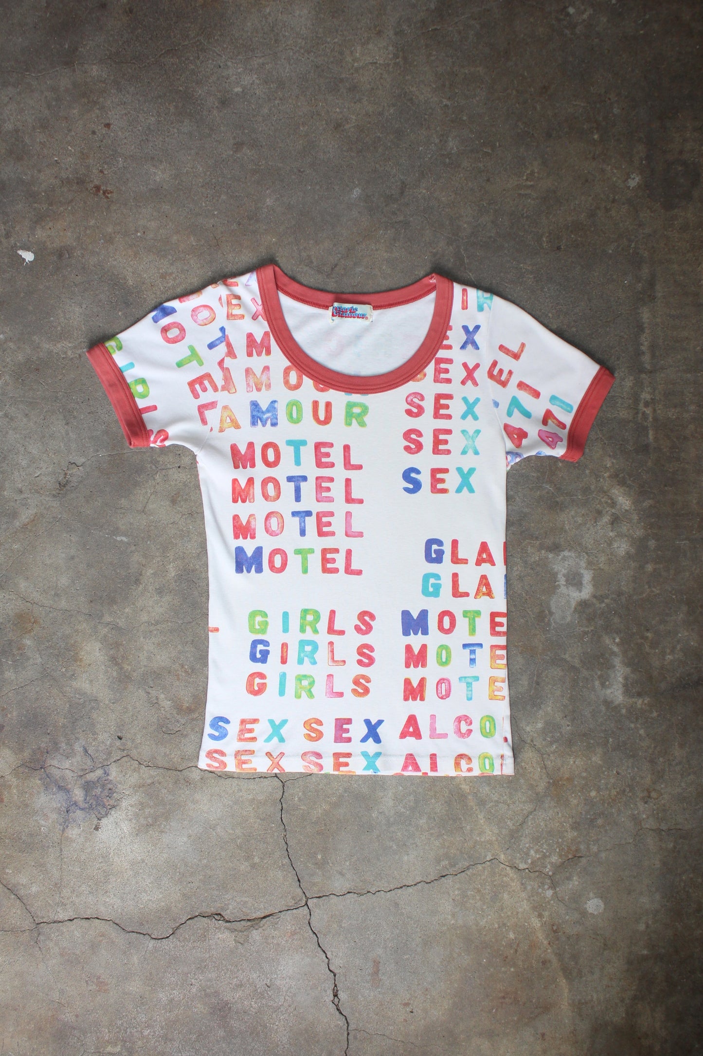 HYSTERIC GLAMOUR MOTEL SEX GRAPHIC TEE