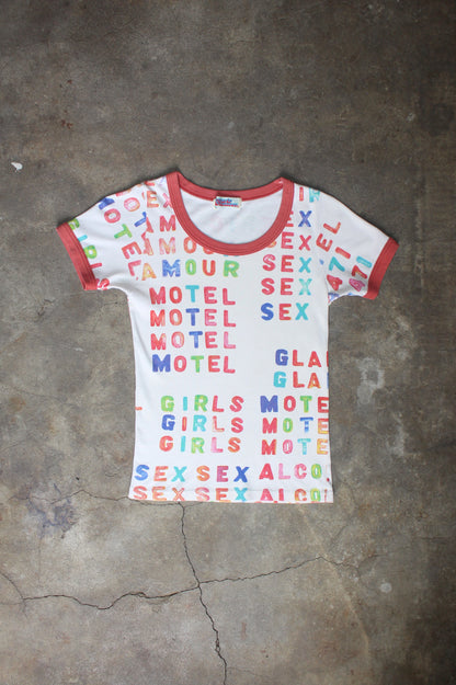 HYSTERIC GLAMOUR MOTEL SEX GRAPHIC TEE