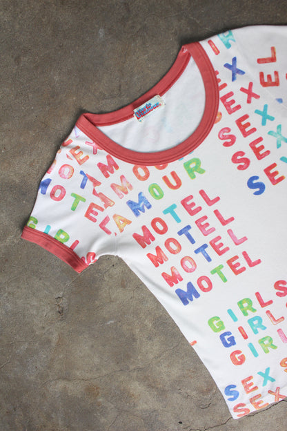 HYSTERIC GLAMOUR MOTEL SEX GRAPHIC TEE