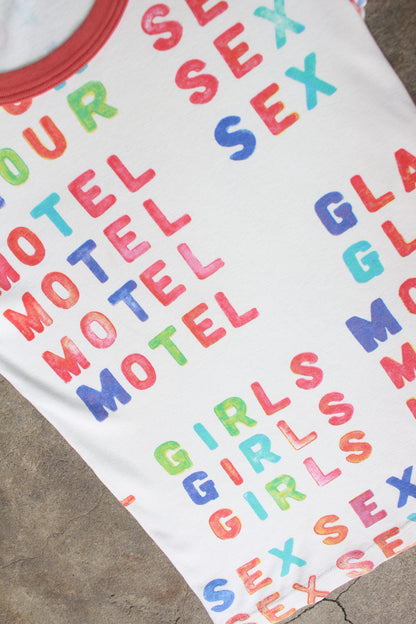 HYSTERIC GLAMOUR MOTEL SEX GRAPHIC TEE