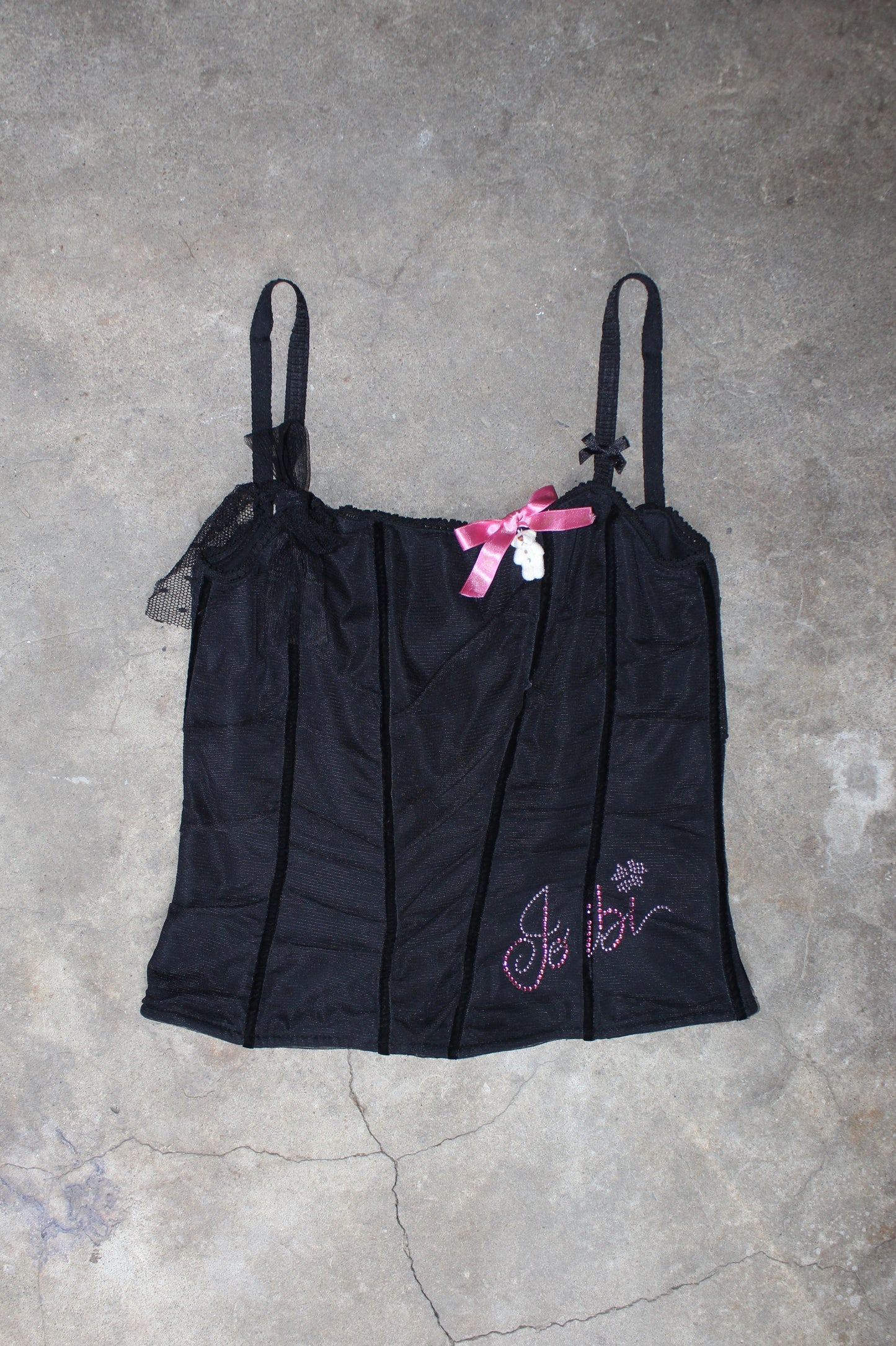EURO LABEL MESH CORSET TOP