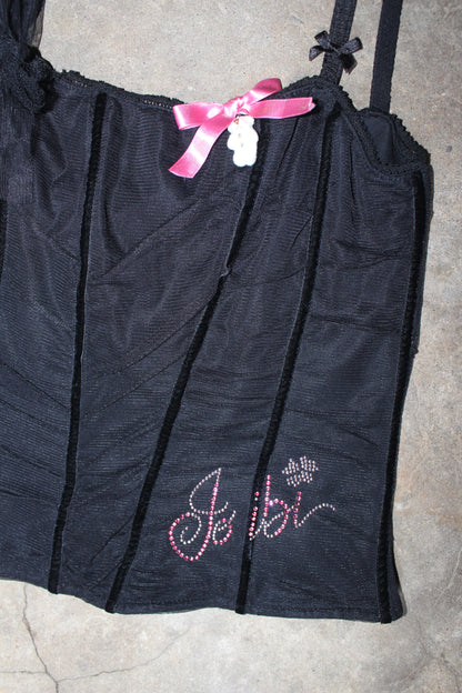 EURO LABEL MESH CORSET TOP