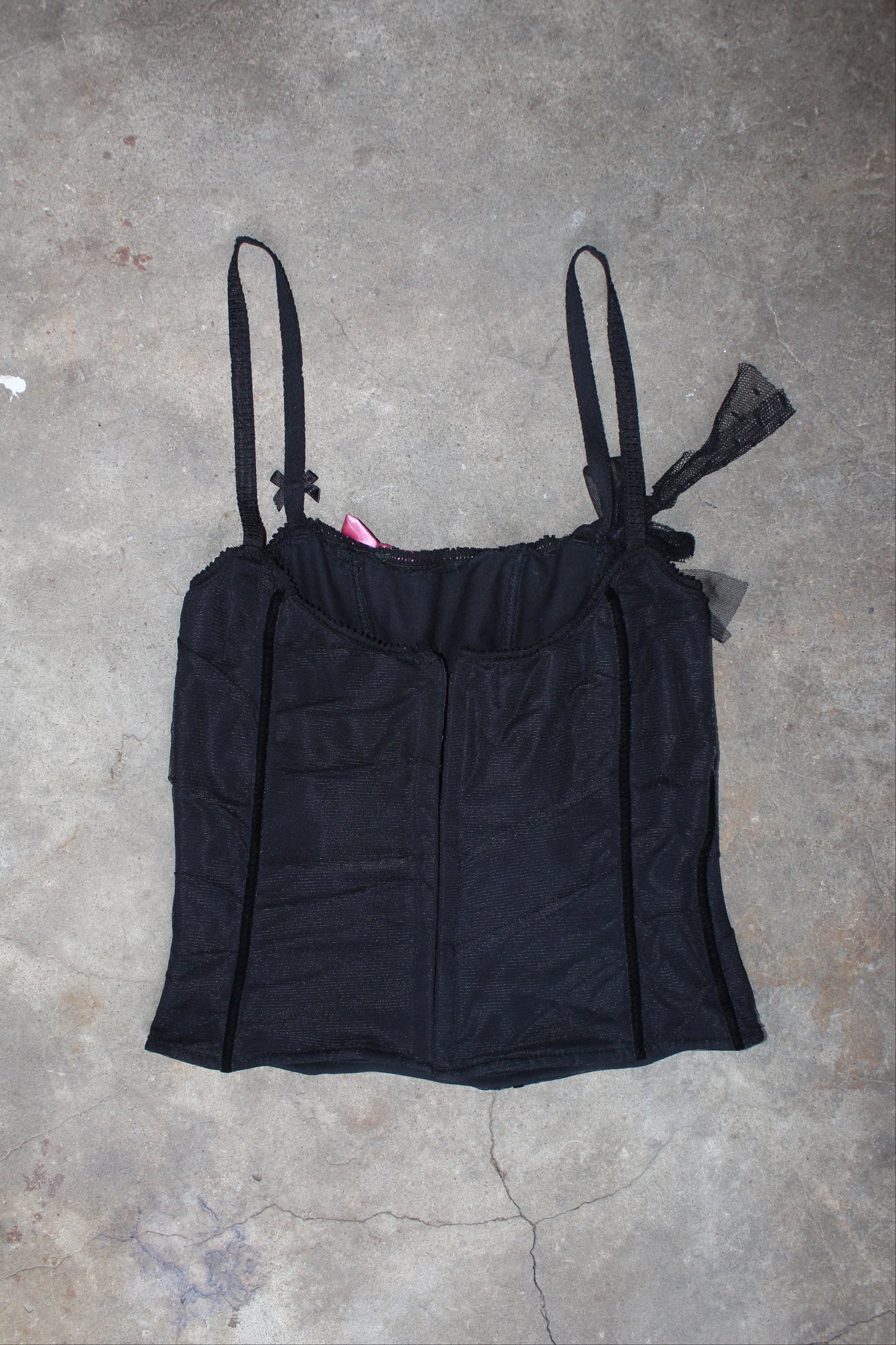 EURO LABEL MESH CORSET TOP